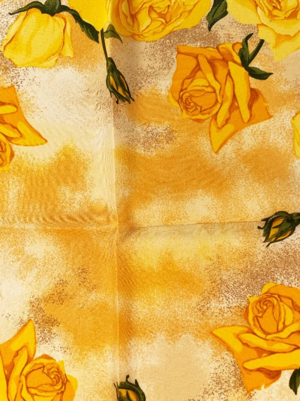 Vintage CHRISTIAN DIOR Silk Floral Scarf